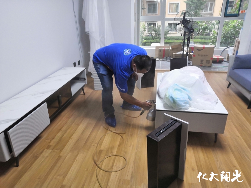 新房除甲醛施工现场 新房除甲醛施工现场