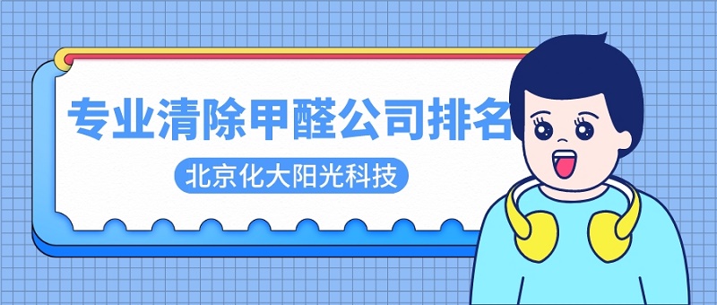 专业清除甲醛公司排名 专业清除甲醛公司排名